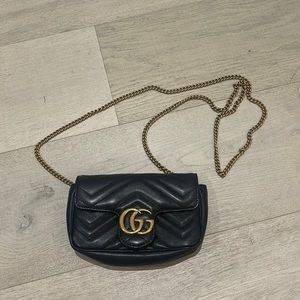 authentic black gucci purse